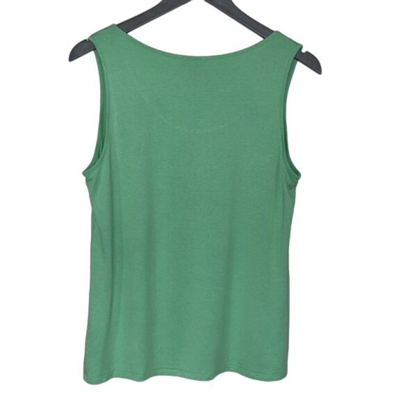 NWOT J. Jill Wearever Collection Green Tank Top Size Medium - Picture 4 of 7